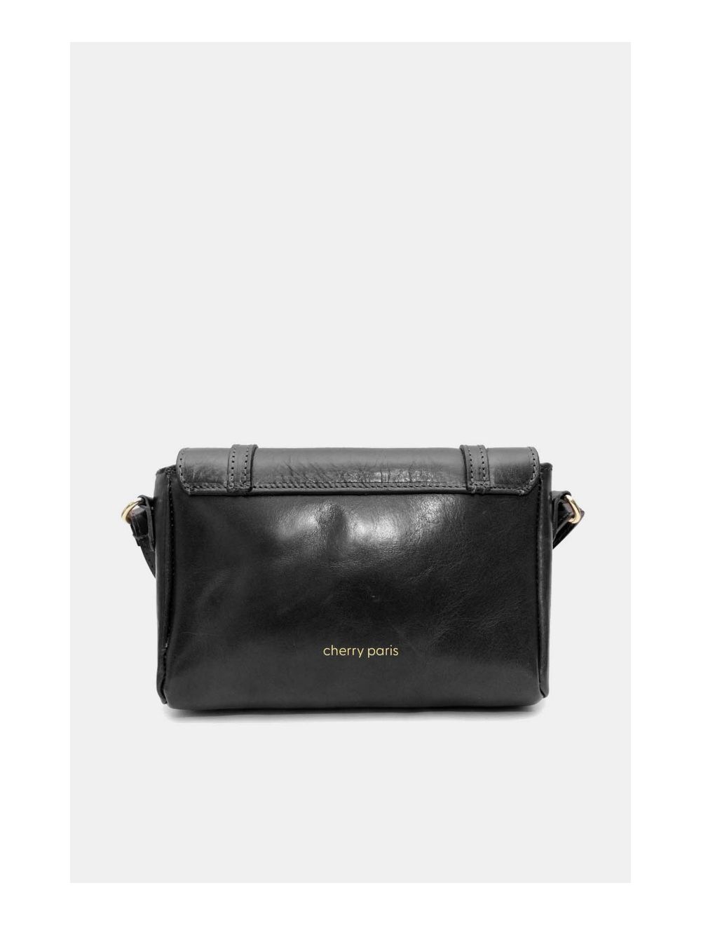 Tom&eva Sac Porté Croisé En Cuir De Vachette Collet 4128 YOUNA-Noir