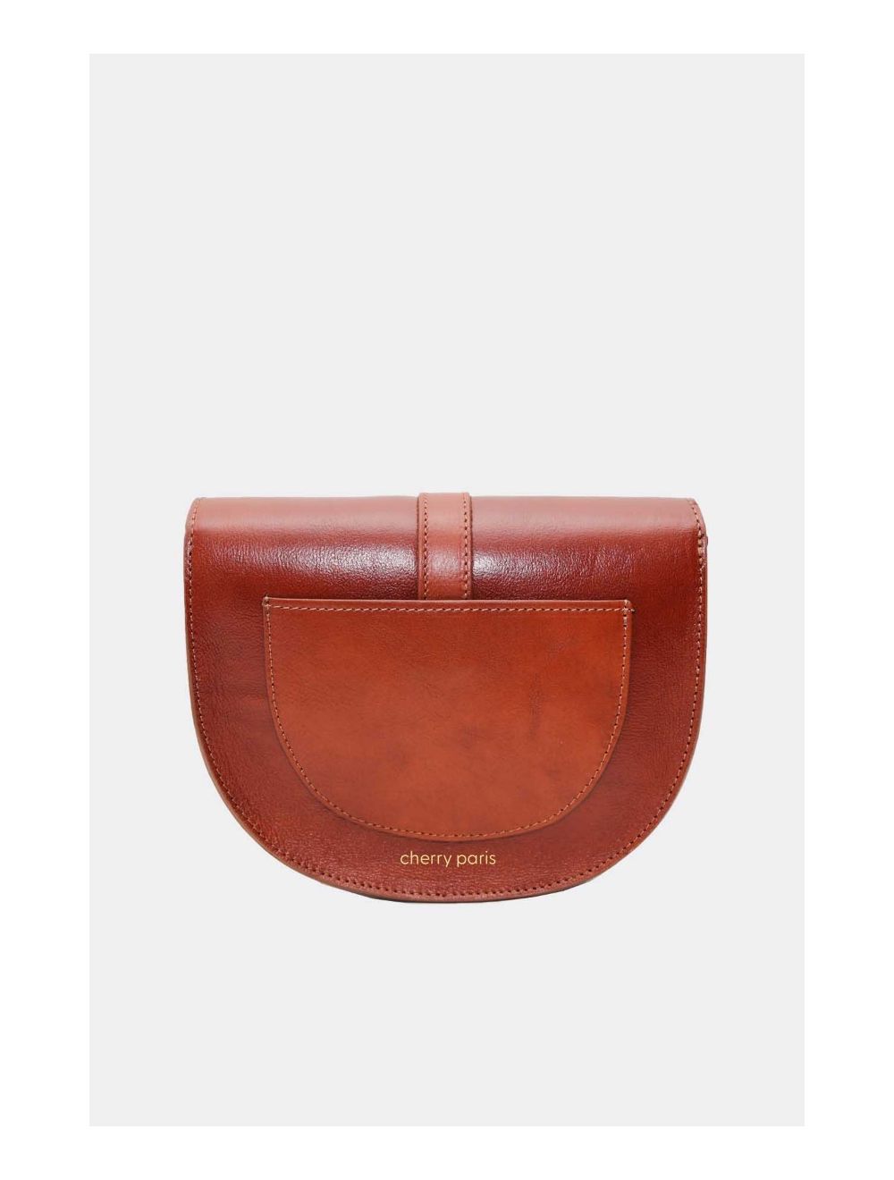 Tom&eva Sac Porté Croisé En Cuir De Vachette Collet 4129 DIVINE-Camel