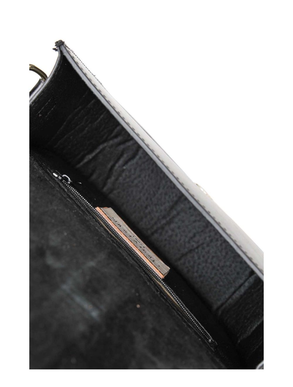 tom&eva Sac Porté Croisé En Cuir De Vachette Collet 4129 DIVINE-Noir