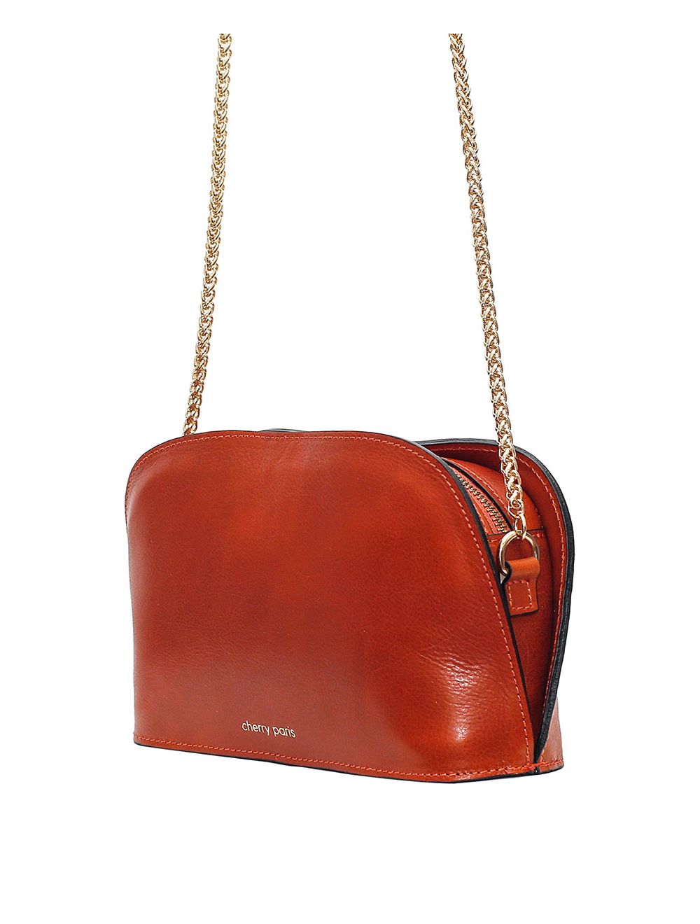 Tom&eva Sac Porté Croisé En Cuir De Vachette Collet-DEBORA 4013 H-Camel