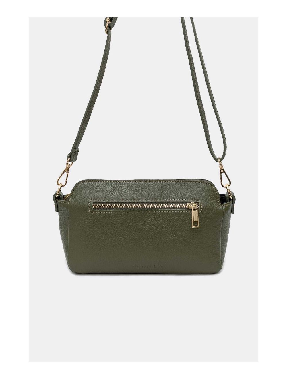 Tom&eva Sac Porté Croisé En Cuir De Vachette Grainée 4167 MARJANE-Kaki