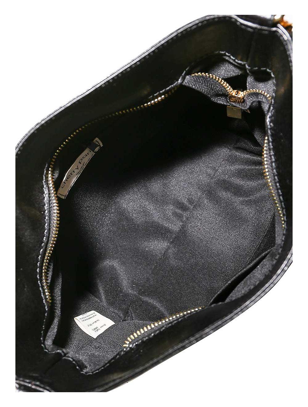 Tom&eva Sac Porté Croisé En Cuir Vachette Collet-LUCY 4033-NOIR