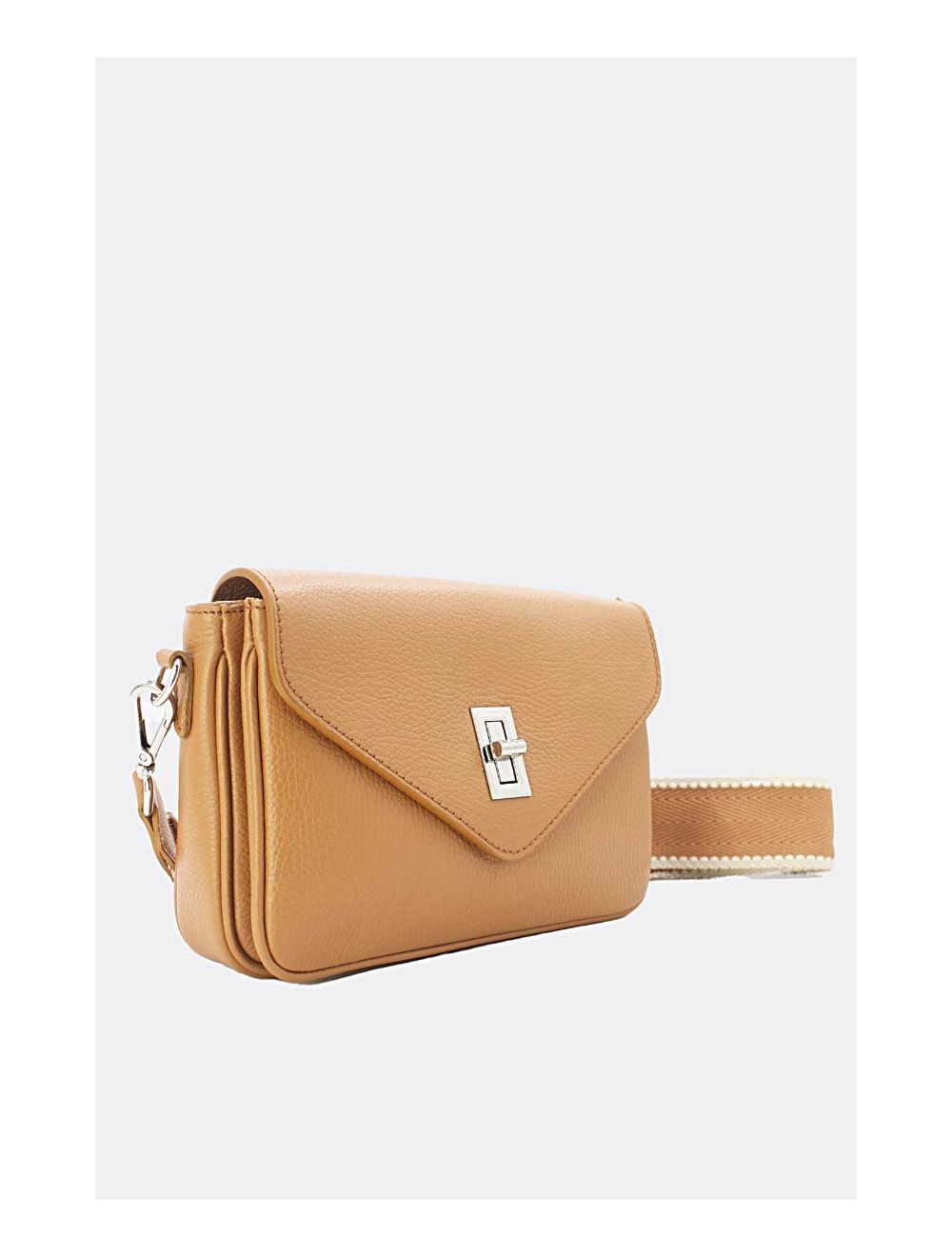 Tom&eva Sac Porté Croisé En Cuir Vachette Grainée 24C-513-Camel