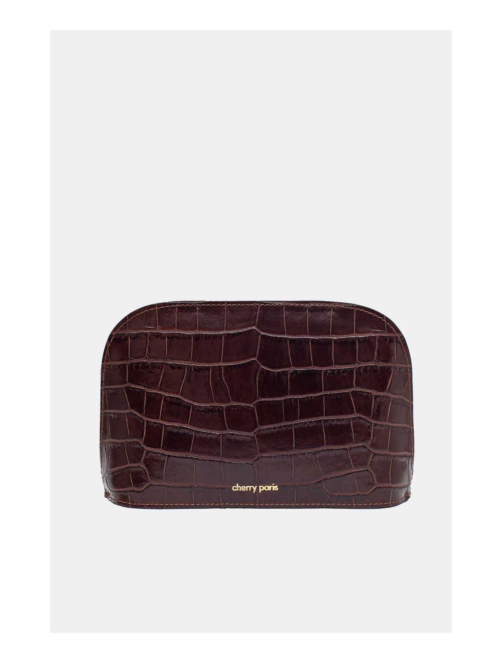 Tom&eva Sac Porté Croisé En Cuir Vachette Motif Croco-DEBORAH CROCO 4013C-Marron