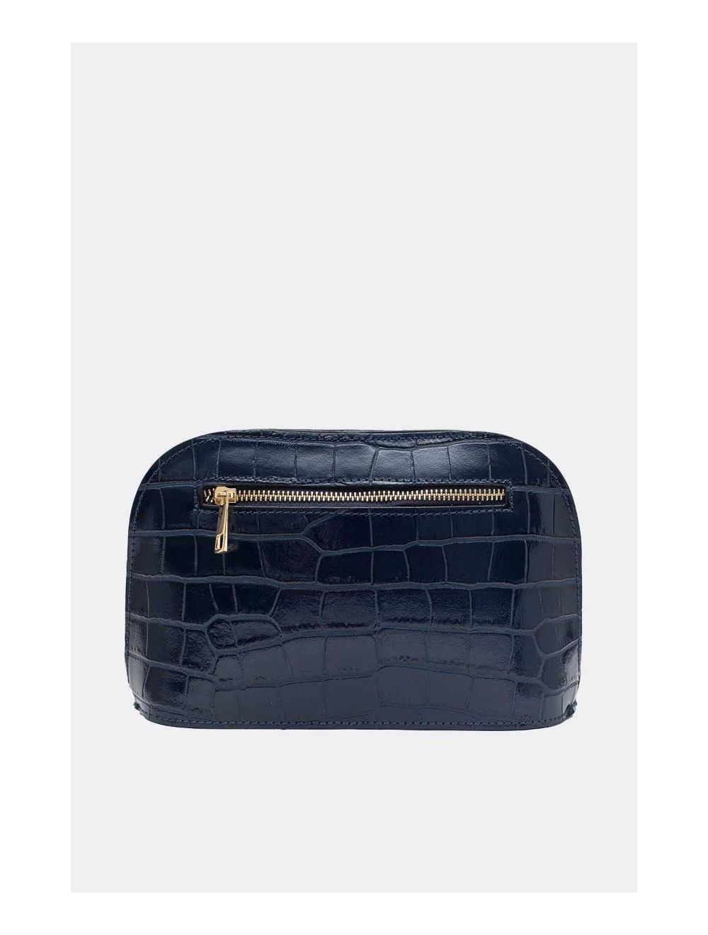 Tom&eva Sac Porté Croisé En Cuir Vachette Motif Croco-DEBORAH CROCO 4013C-Marine