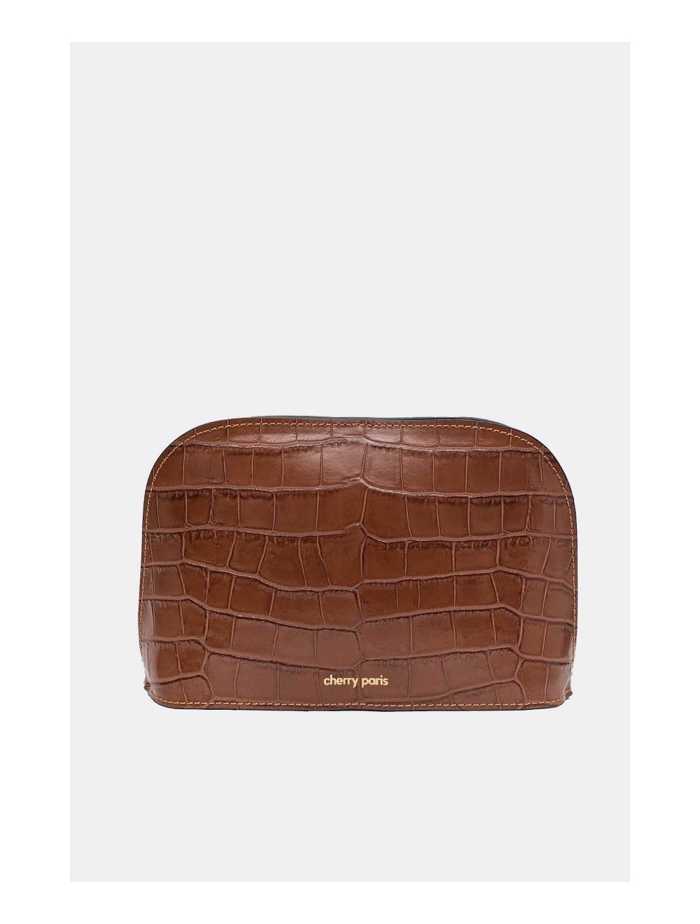 Tom&eva Sac Porté Croisé En Cuir Vachette Motif Croco-DEBORAH CROCO 4013C-Camel
