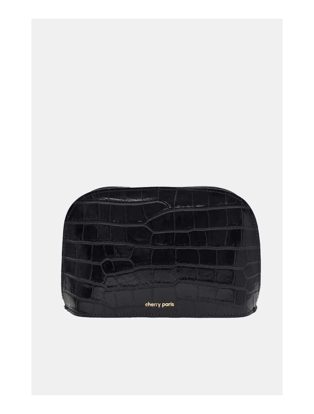 Tom&eva Sac Porté Croisé En Cuir Vachette Motif Croco-DEBORAH CROCO 4013C-Noir