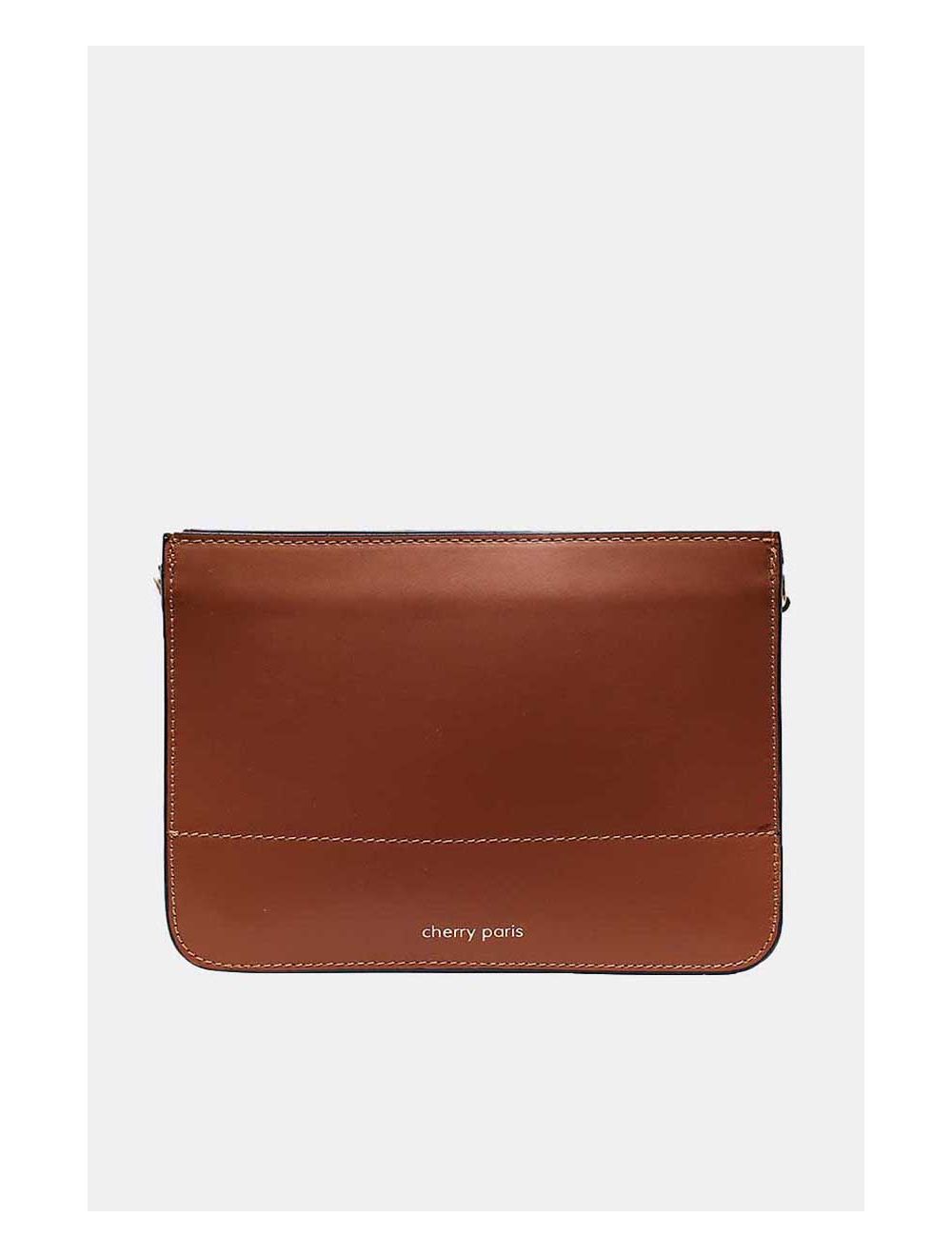 tom&eva Sac Porté Croisé en Cuir Vachette-TIFFANY 4044-CAMEL