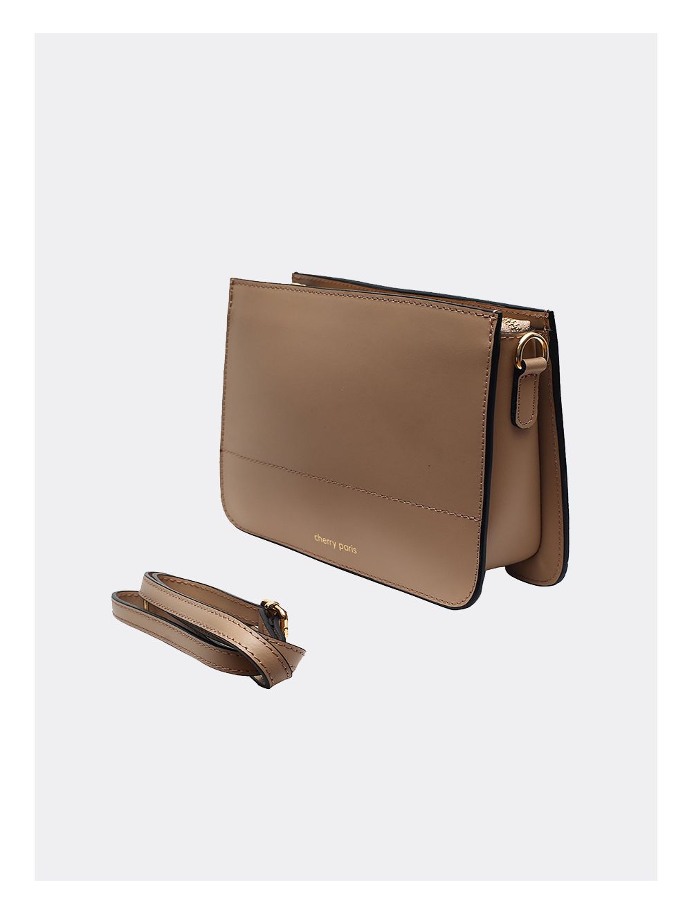 Tom&eva Sac Porté Croisé En Cuir Vachette-TIFFANY 4044-SABLE