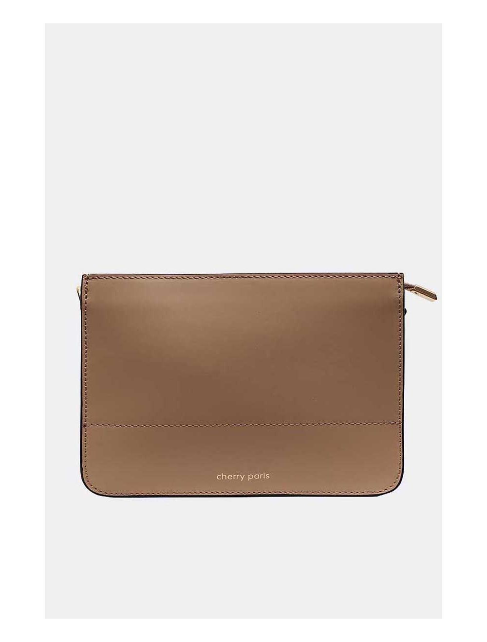 tom&eva Sac Porté Croisé en Cuir Vachette-TIFFANY 4044-SABLE