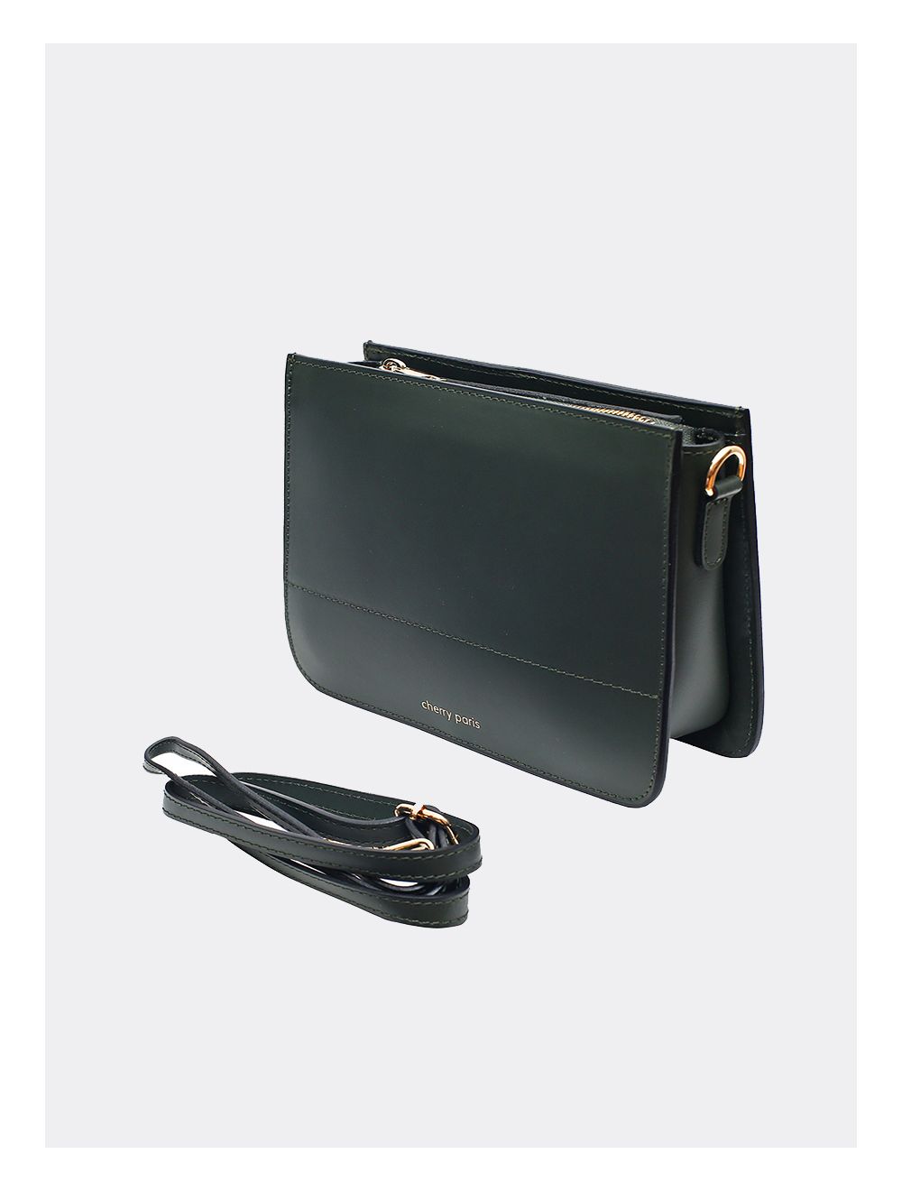 Tom&eva Sac Porté Croisé En Cuir Vachette-TIFFANY 4044-VERT