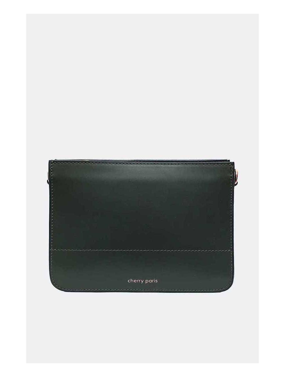tom&eva Sac Porté Croisé en Cuir Vachette-TIFFANY 4044-VERT