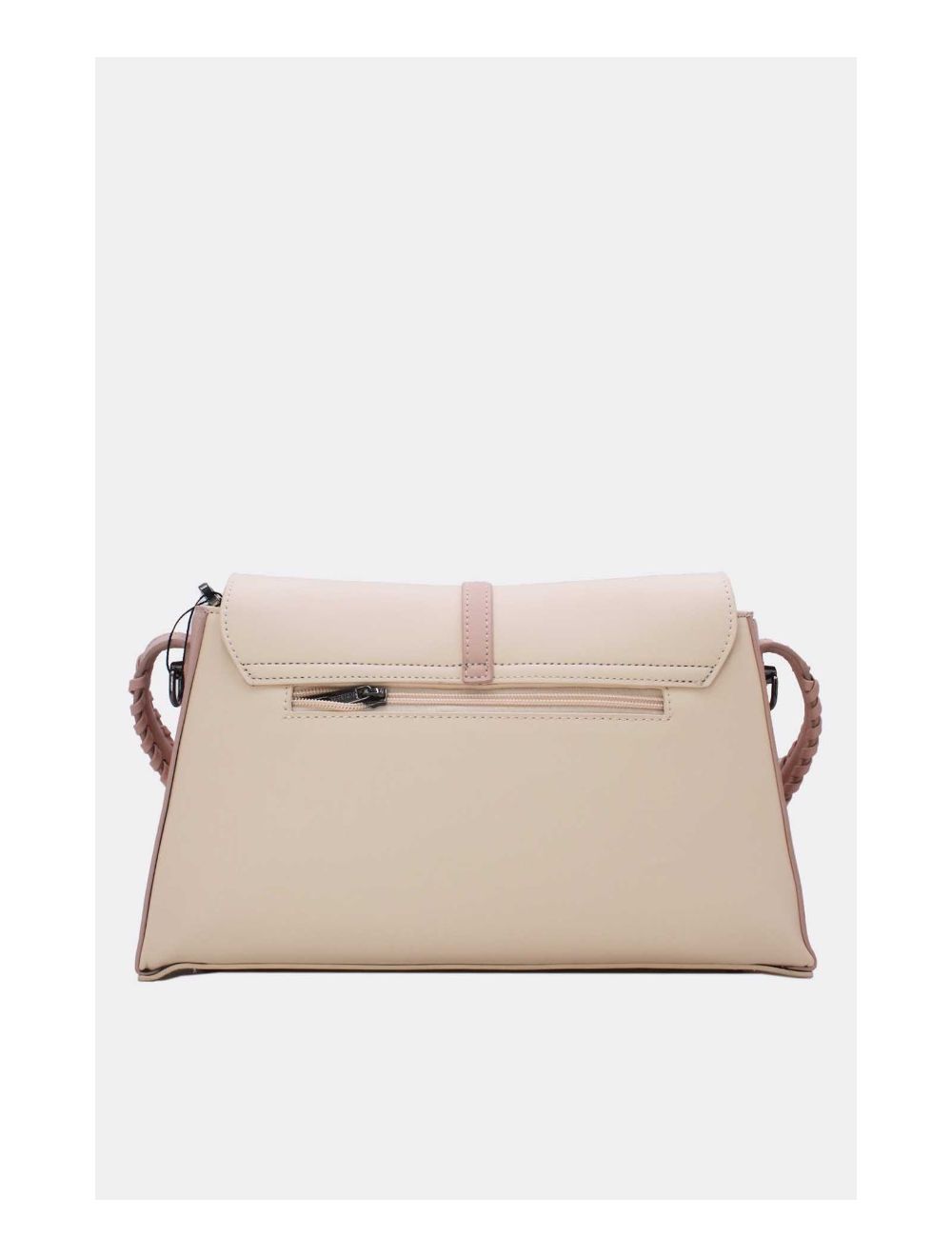 Tom&eva Sac Porté Épaule à Coutures 24B-6126-Beige/Pink