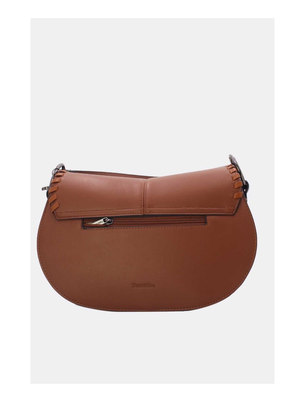 Tom&eva Sac Porté Épaule à Coutures Épaisses 24B-6023-Coffee/Brown