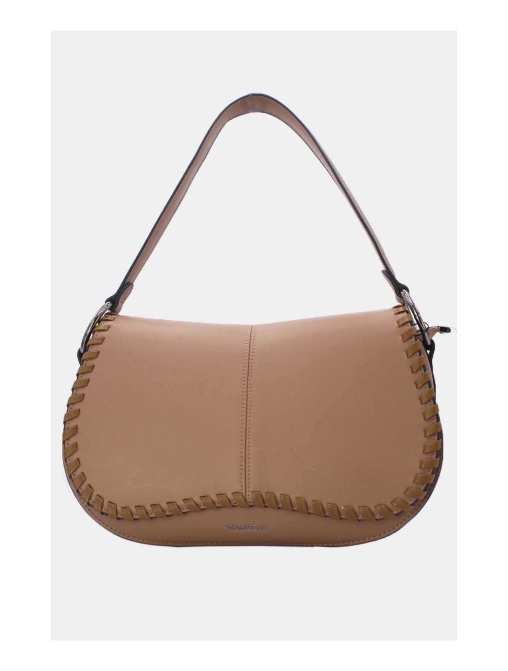 tom&eva Sac Porté Épaule à Coutures Épaisses 24B-6023-Khaki/Soil