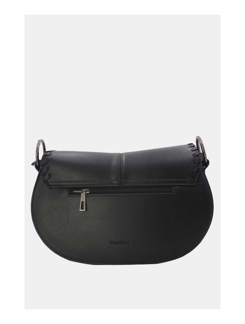 Tom&eva Sac Porté Épaule à Coutures Épaisses 24B-6023-Noir