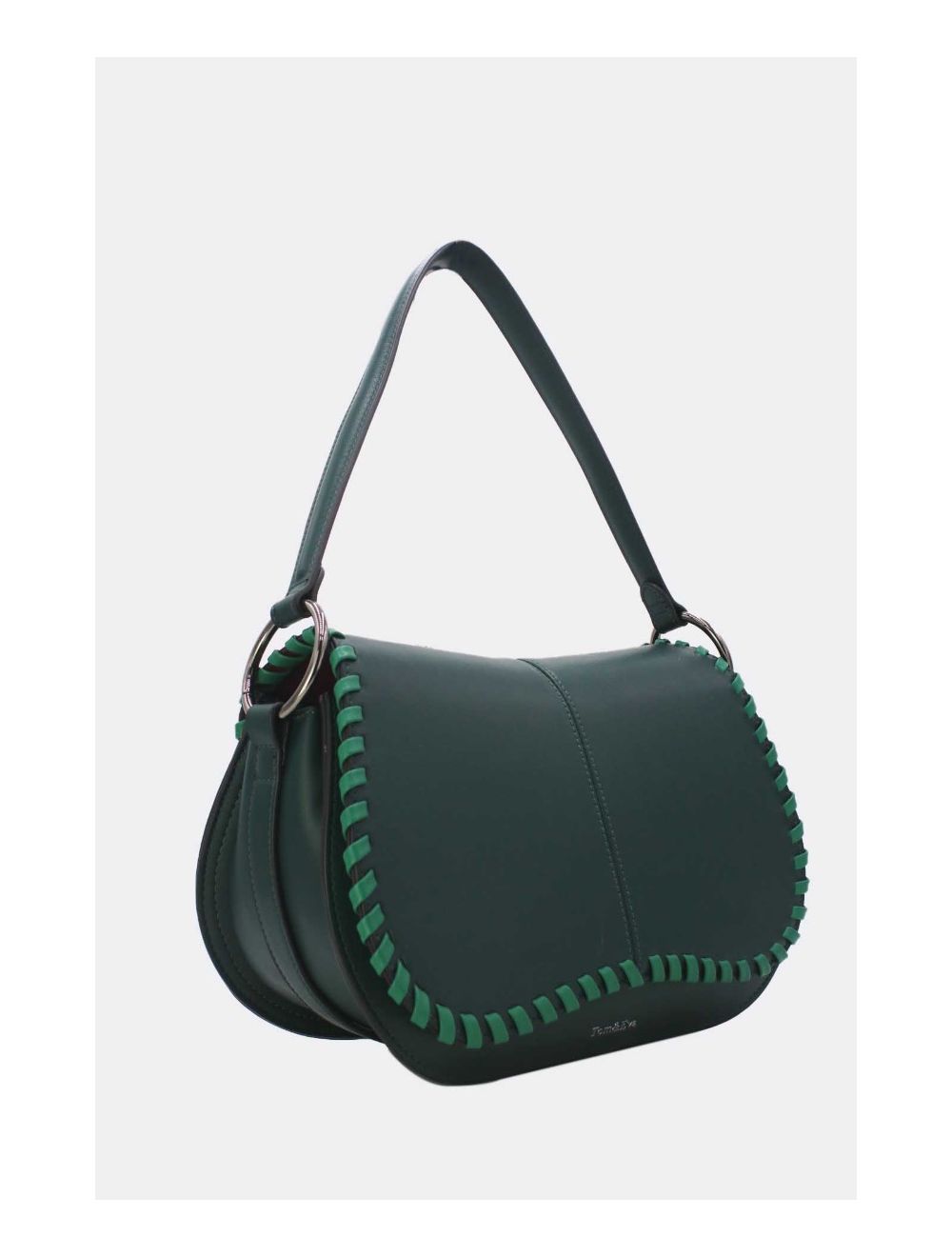 Tom&eva Sac Porté Épaule à Coutures Épaisses 24B-6023-Vert