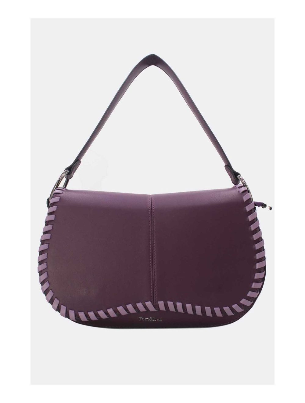 tom&eva Sac Porté Épaule à Coutures Épaisses 24B-6023-Violet