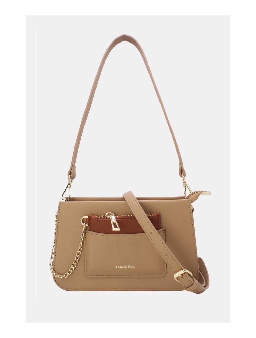 tom&eva Sac Porté Épaule à Porte-Carte 24P-6071-Abricot