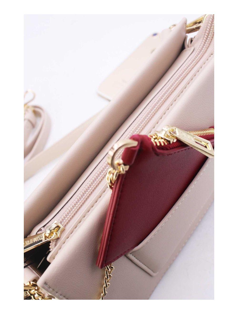 tom&eva Sac Porté Épaule à Porte-Carte 24P-6071-Beige