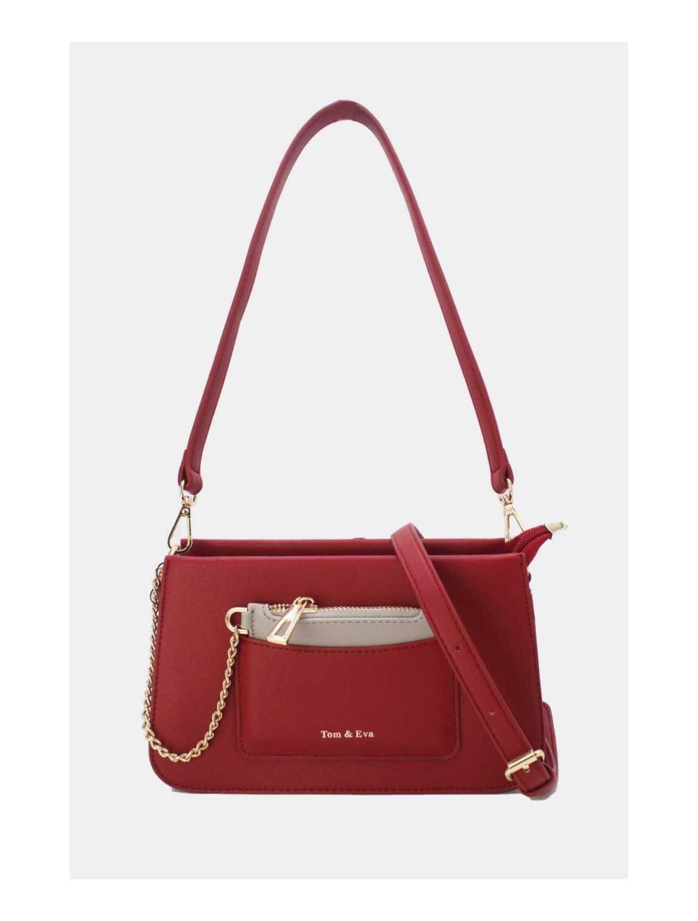 Tom&eva Sac Porté Épaule à Porte-Carte 24P-6071-Bordeaux