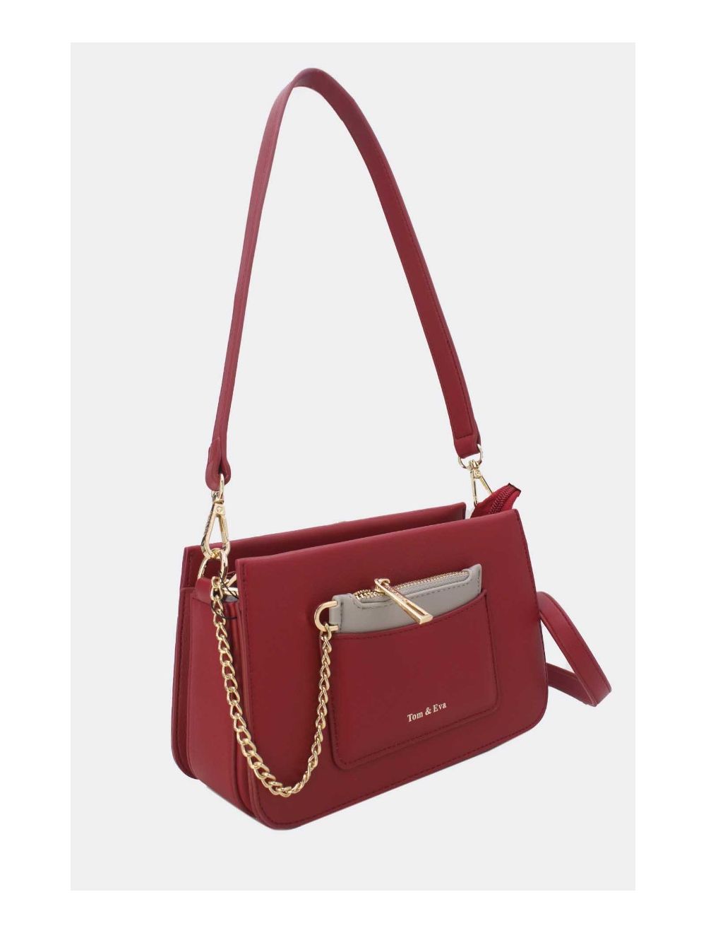 Tom&eva Sac Porté Épaule à Porte-Carte 24P-6071-Bordeaux