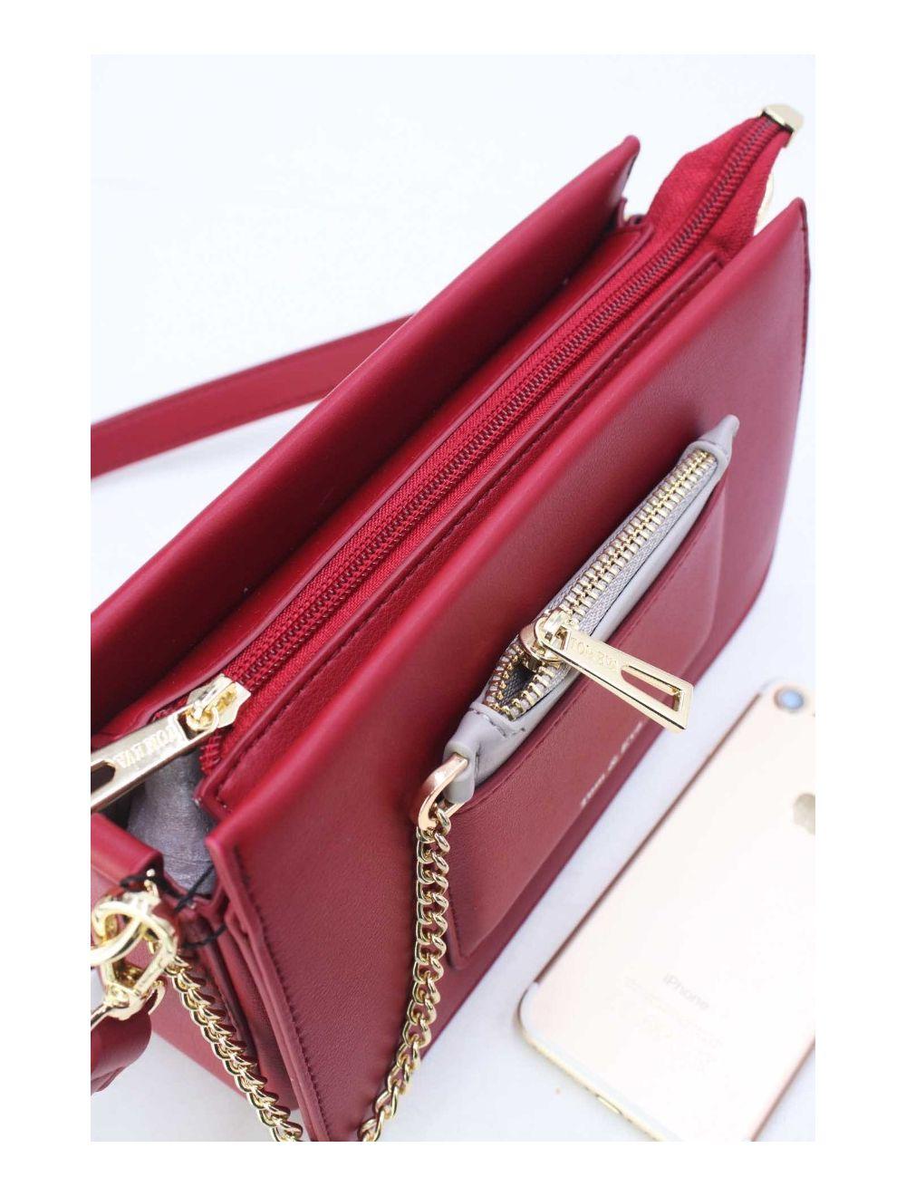 tom&eva Sac Porté Épaule à Porte-Carte 24P-6071-Bordeaux