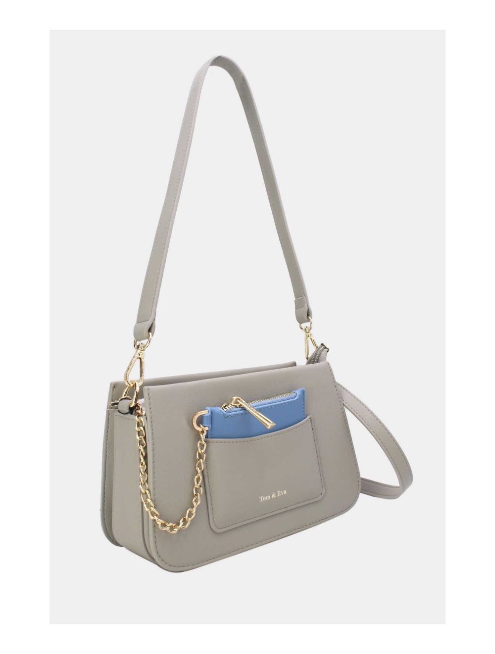 Tom&eva Sac Porté Épaule à Porte-Carte 24P-6071-Gris