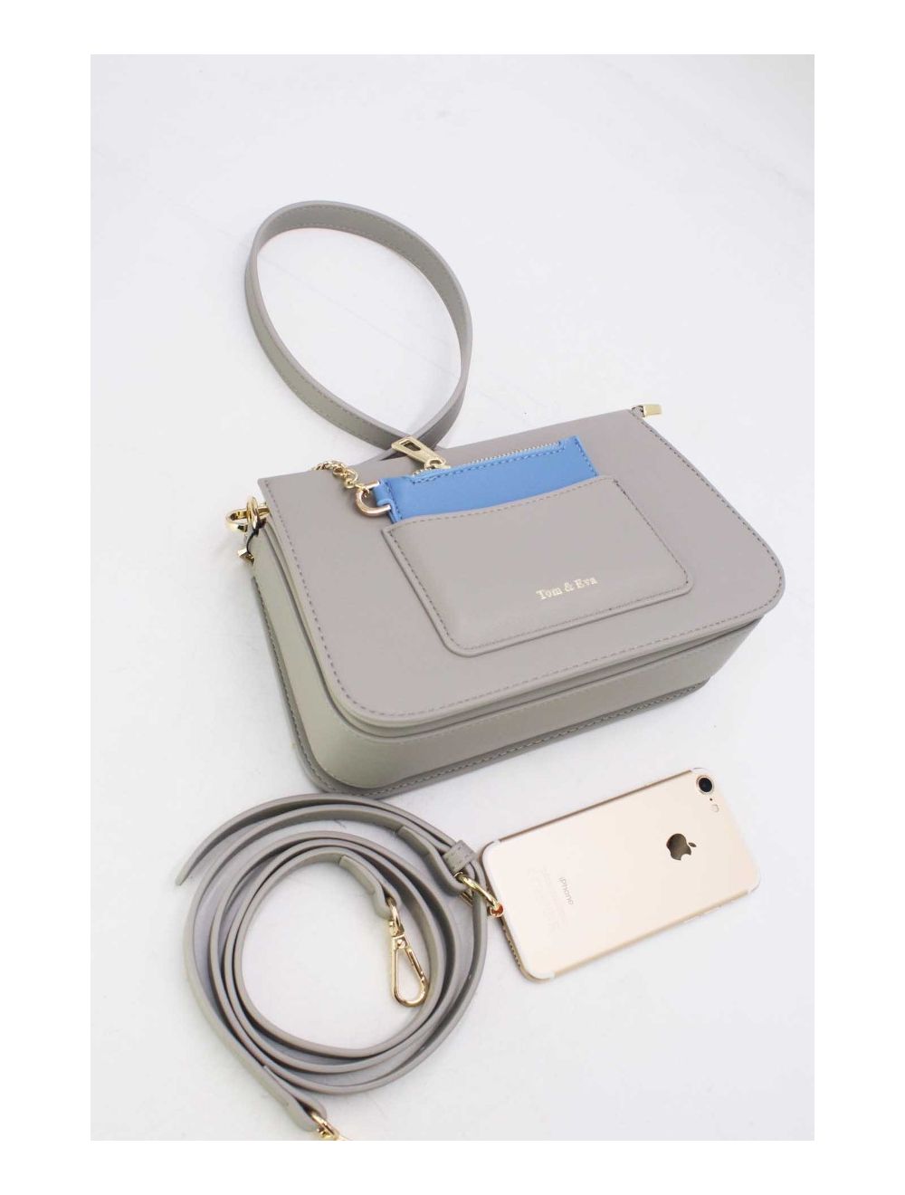 Tom&eva Sac Porté Épaule à Porte-Carte 24P-6071-Gris