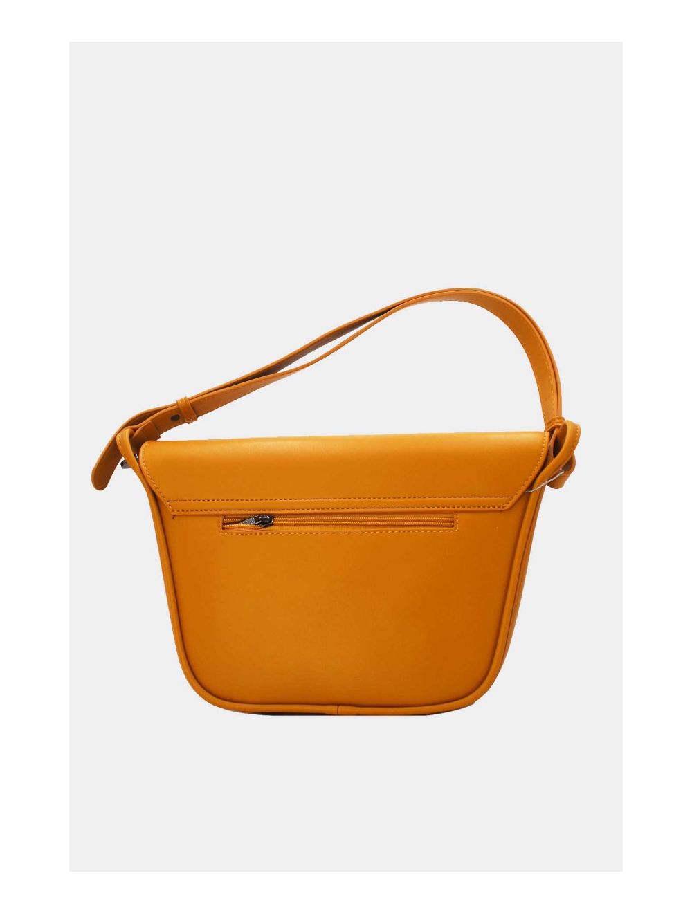 Tom&eva Sac Porté Épaule à Rabat Ondulé-24B-5957-Yellow/Orange