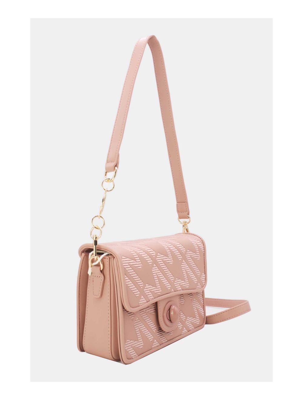Tom&eva Sac Porté Épaule Brodé M Avec Double Bandoulière 24B-5889-Pink