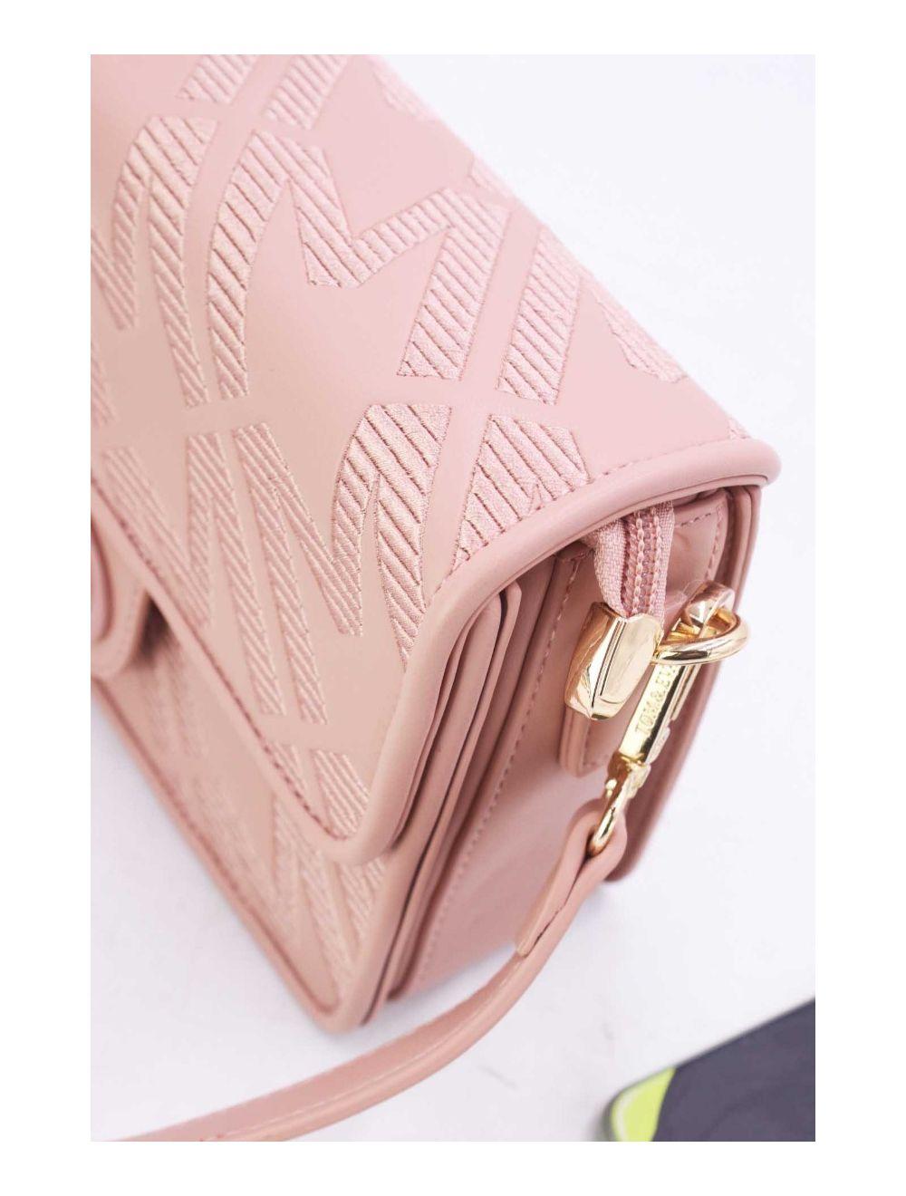 tom&eva Sac Porté Épaule Brodé M Avec Double Bandoulière 24B-5889-Pink