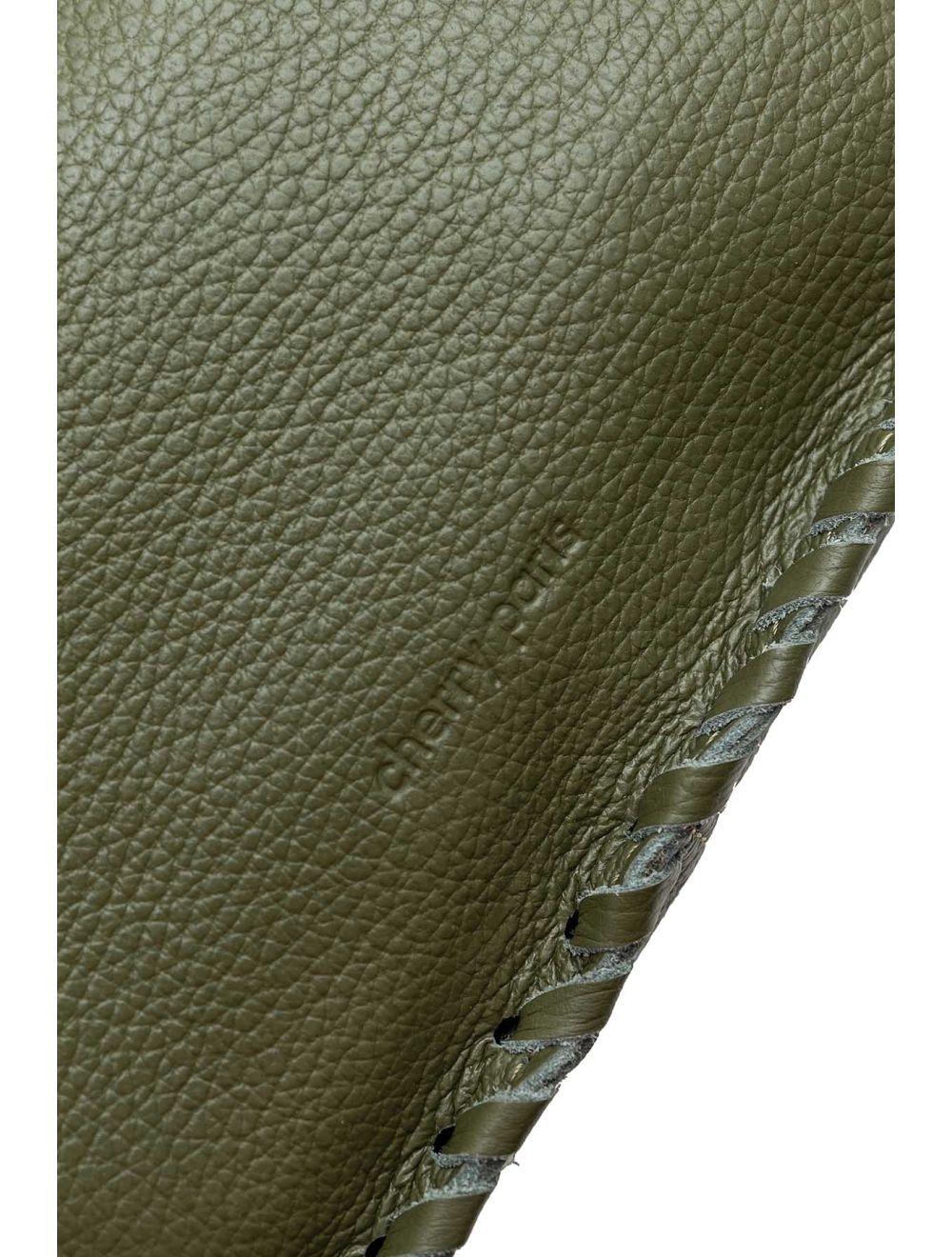 Tom&eva Sac Porté Épaule De Vachette Grainé 4156 STEPHANIE-Kaki