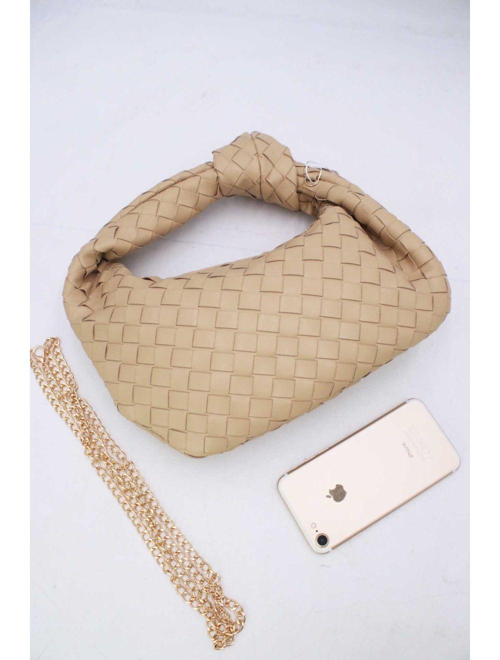 Tom&eva Sac Porté Épaule Demi Lune Tressé 24P-5934-Abricot