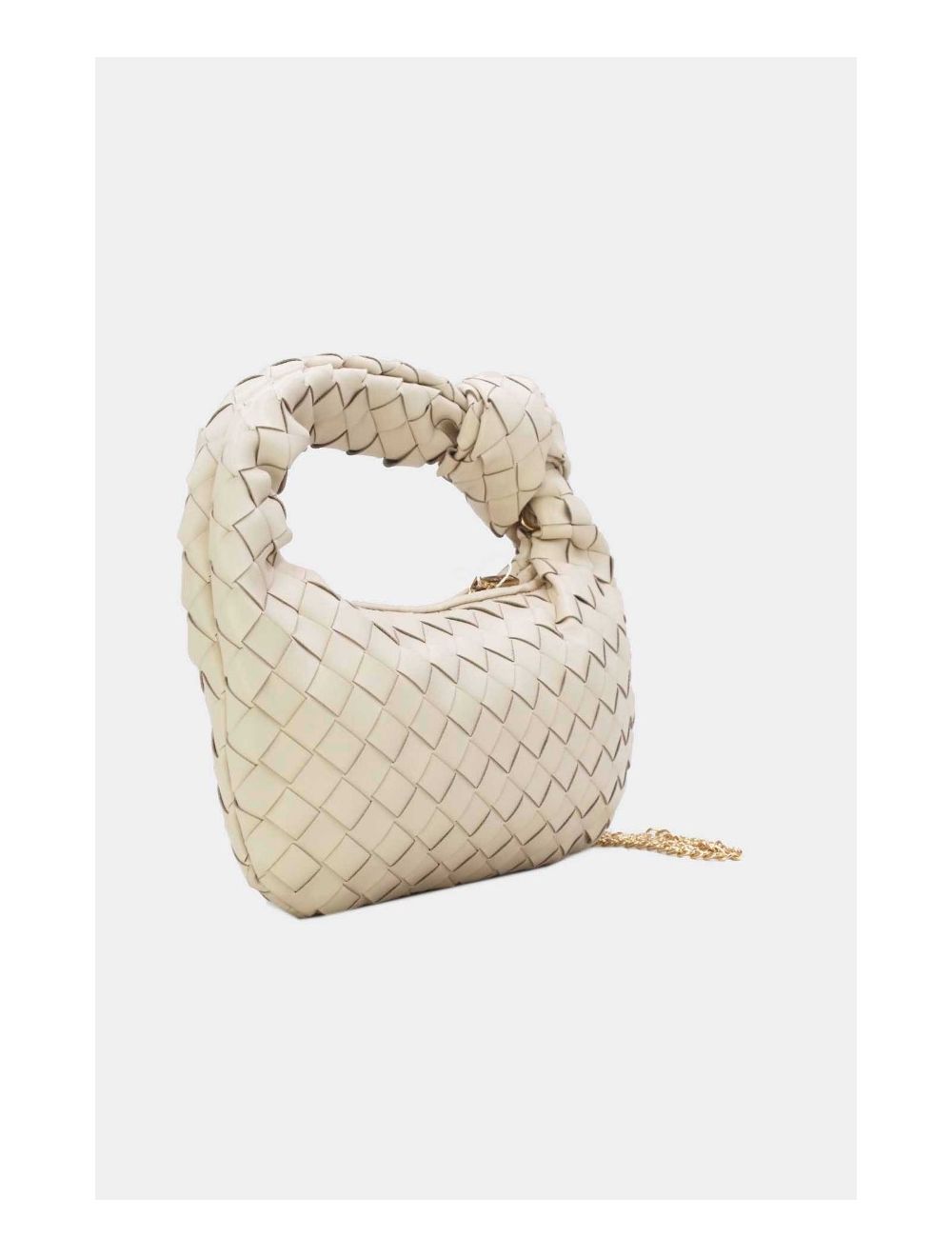 Tom&eva Sac Porté Épaule Demi Lune Tressé 24P-5934-Beige