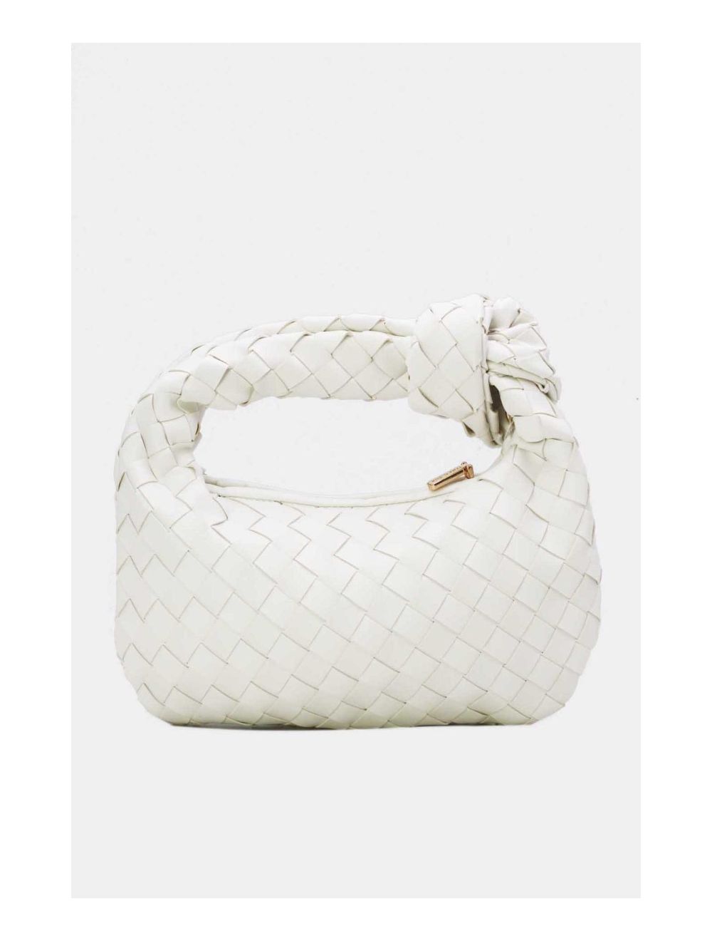 Tom&eva Sac Porté Épaule Demi Lune Tressé 24P-5934-Blanc