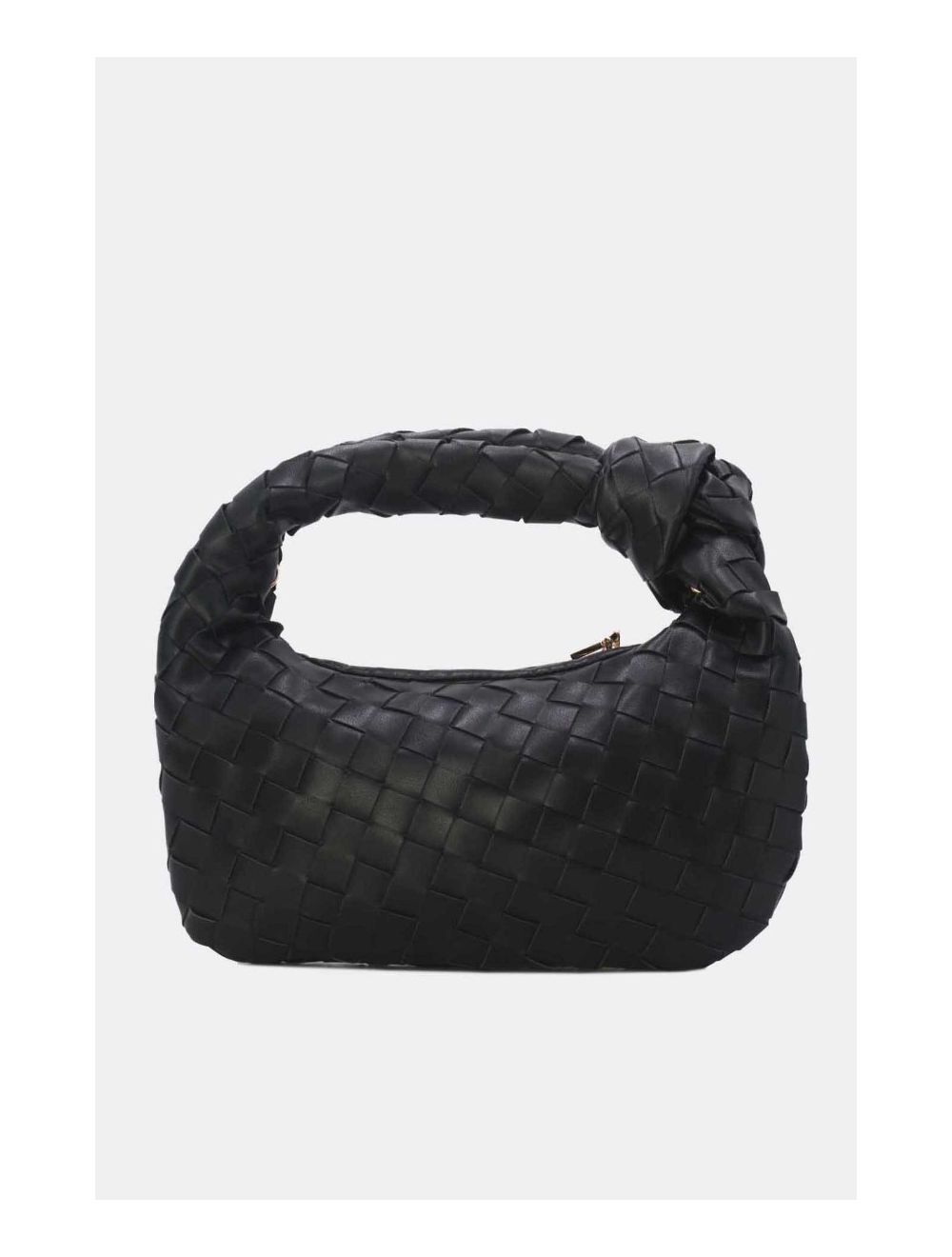 Tom&eva Sac Porté Épaule Demi Lune Tressé 24P-5934-Noir