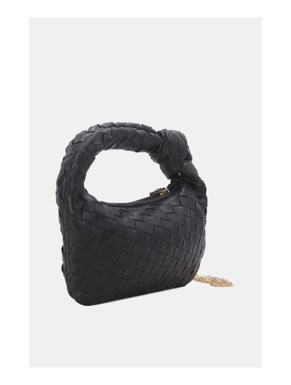 Tom&eva Sac Porté Épaule Demi Lune Tressé 24P-5934-Noir