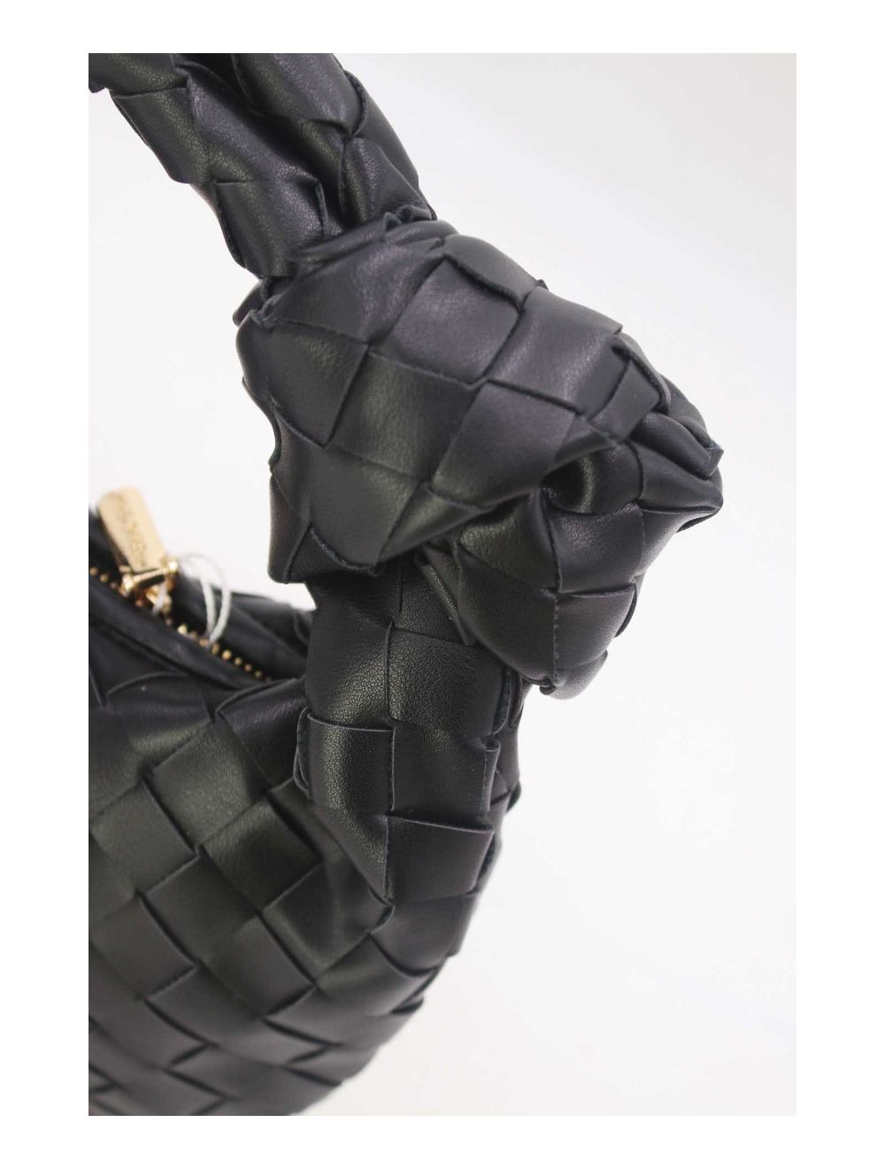 Tom&eva Sac Porté Épaule Demi Lune Tressé 24P-5934-Noir