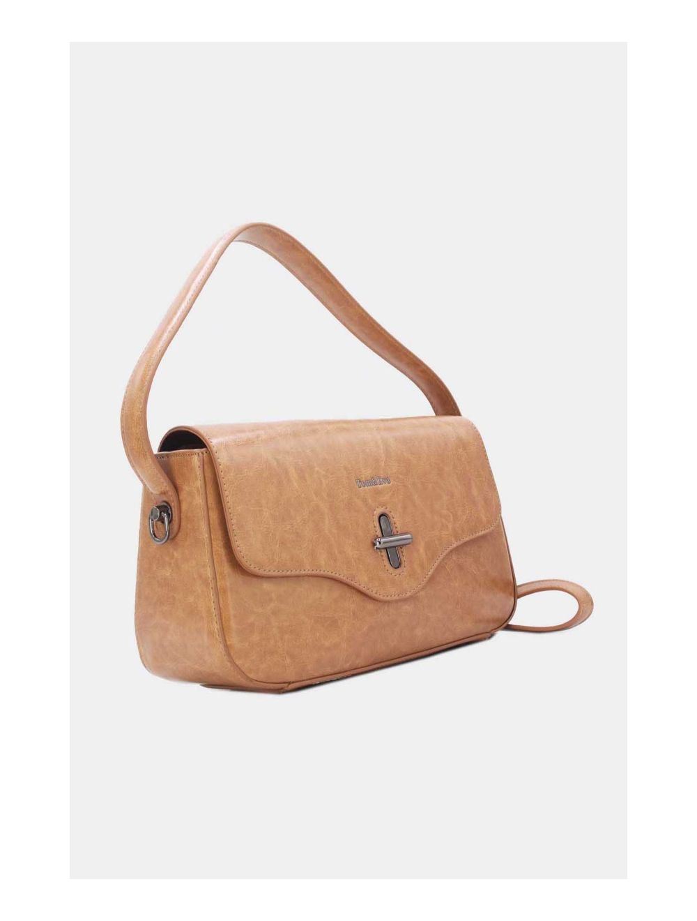 Tom&eva Sac Porté Épaule Effet Cuir Vernis 24B-6093-Abricot