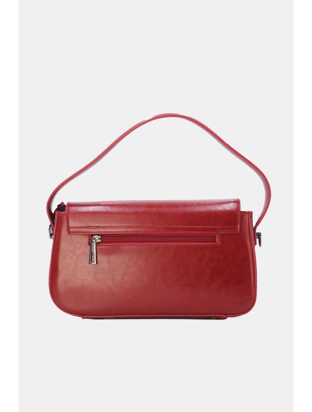 Tom&eva Sac Porté Épaule Effet Cuir Vernis 24B-6093-Burgundy