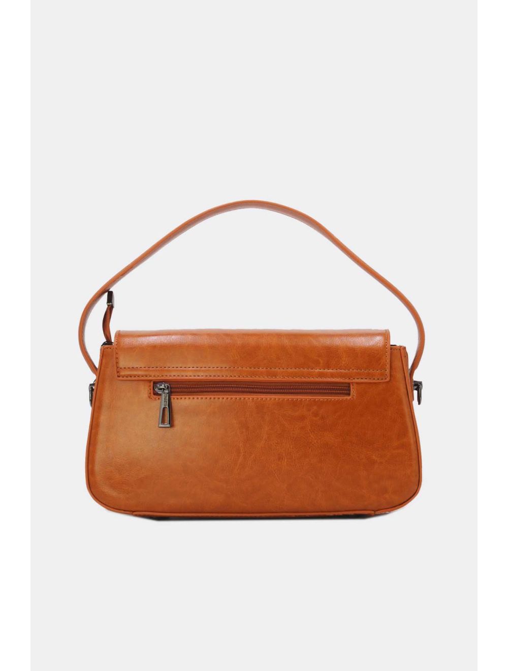 Tom&eva Sac Porté Épaule Effet Cuir Vernis 24B-6093-Marron