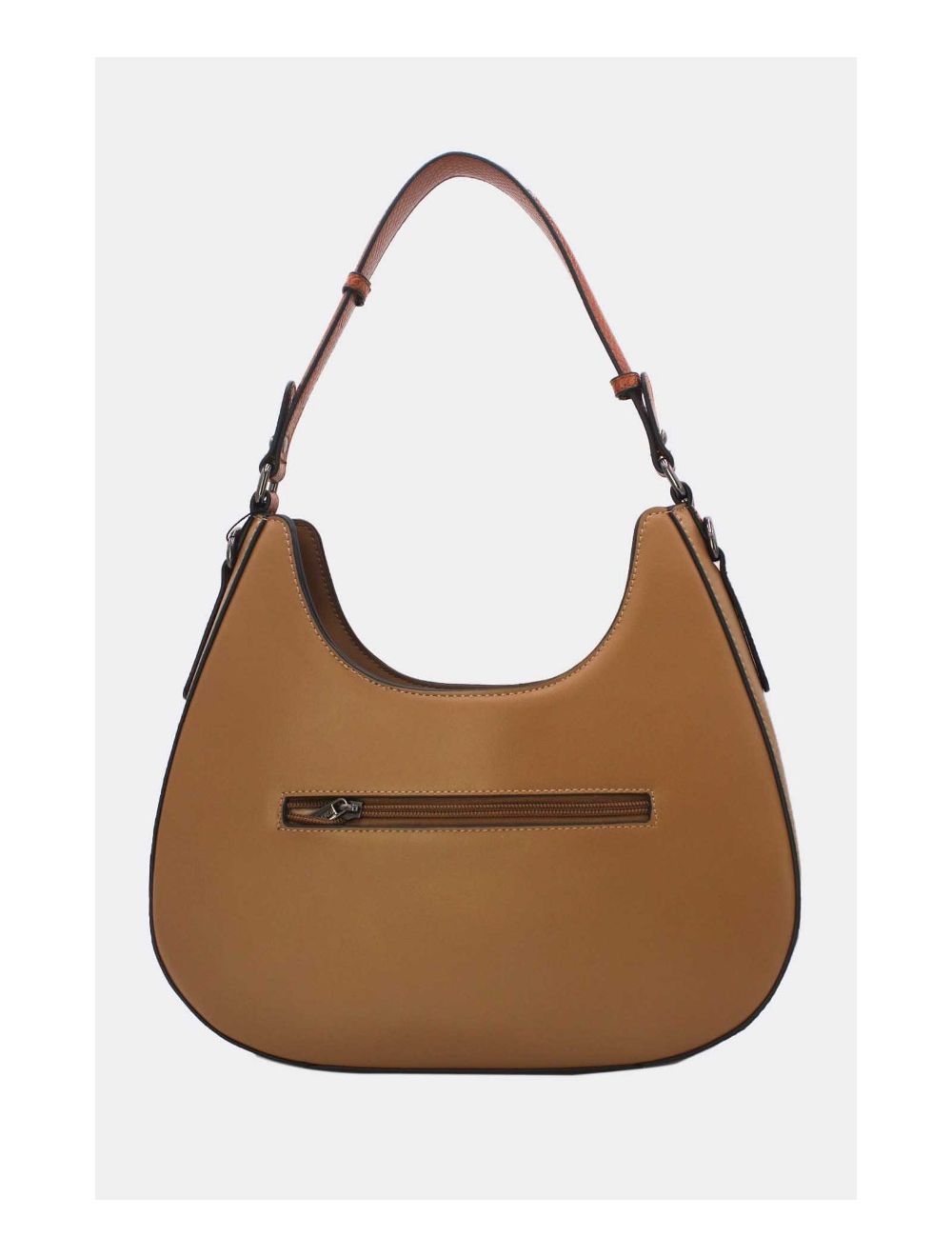 Tom&eva Sac Porté Épaule Effet Serpent 24B-6100-Apricot/Brown