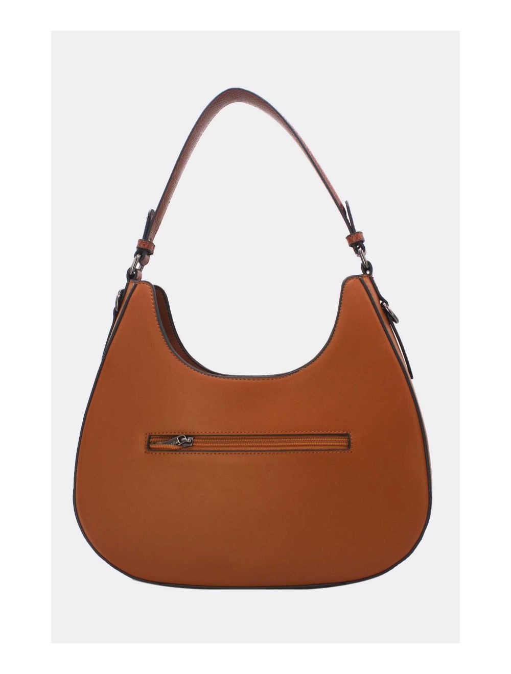 Tom&eva Sac Porté Épaule Effet Serpent 24B-6100-Brown/Coffee