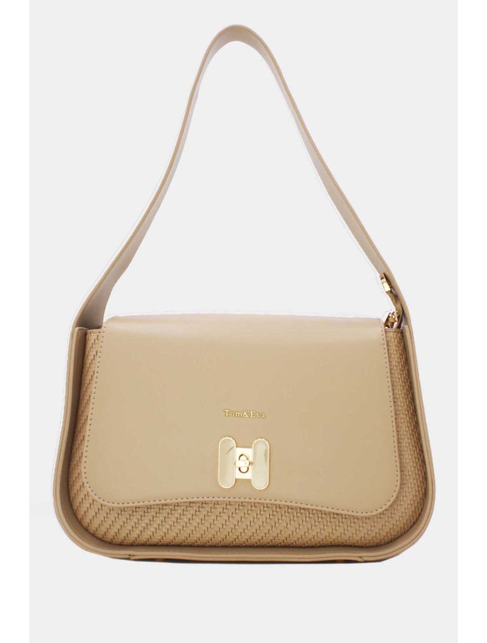 tom&eva Sac Porté Épaule Effet Tressé 24B-6057-Kaki