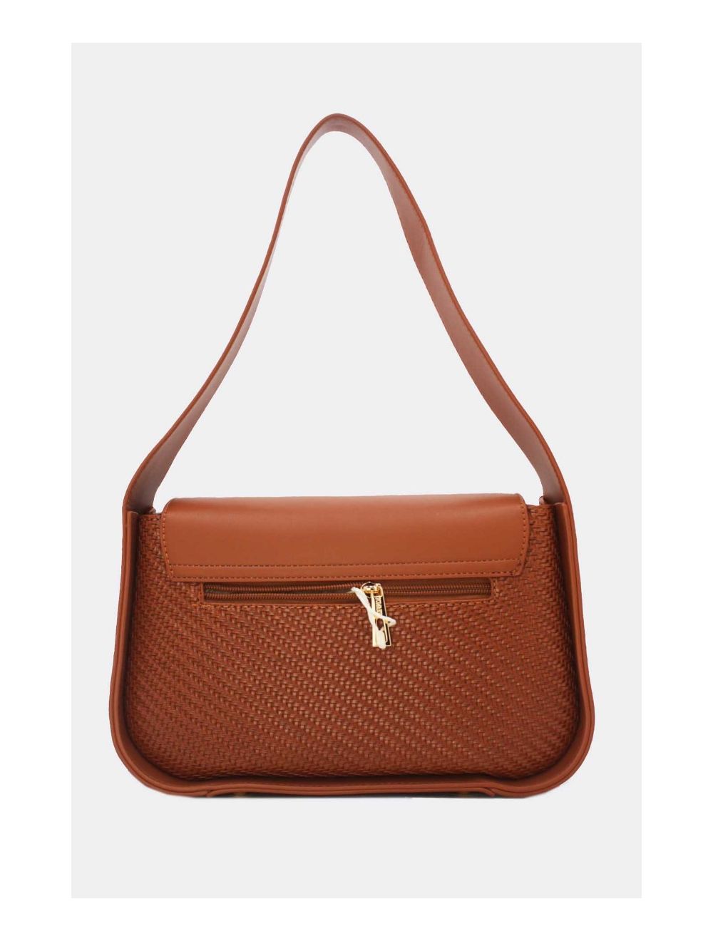 Tom&eva Sac Porté Épaule Effet Tressé 24B-6057-Marron