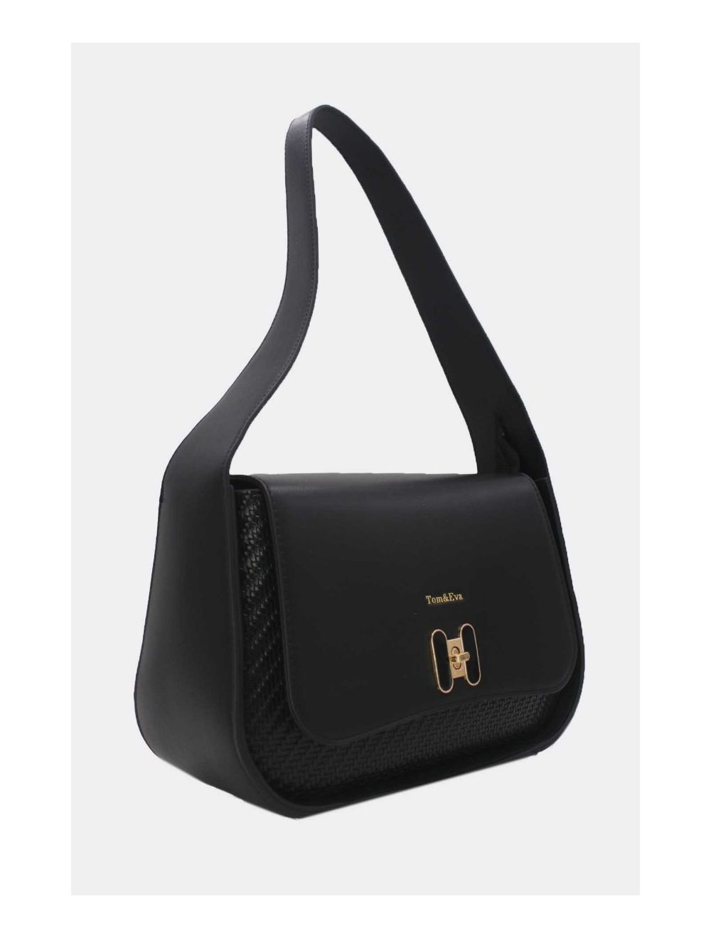 Tom&eva Sac Porté Épaule Effet Tressé 24B-6057-Noir