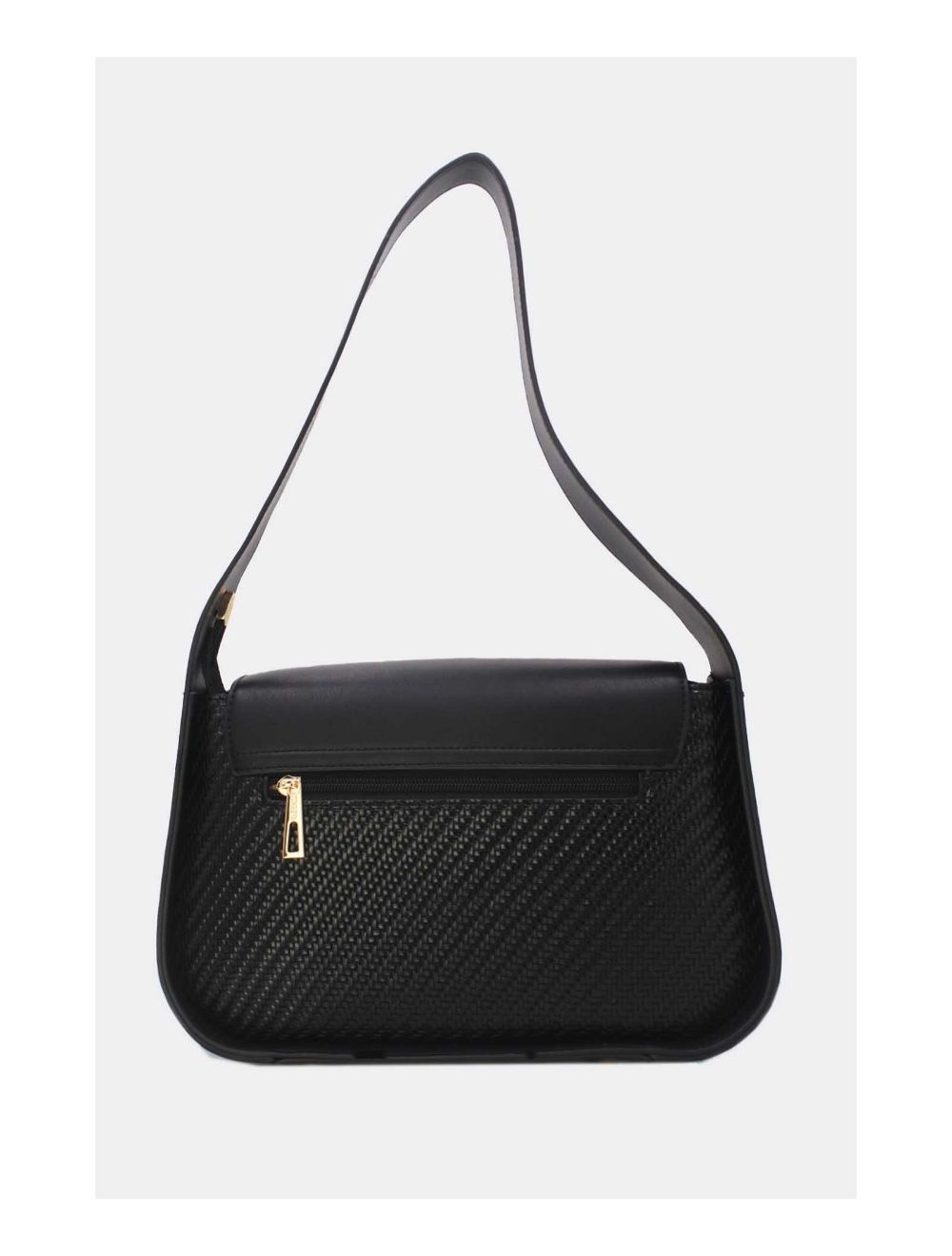 Tom&eva Sac Porté Épaule Effet Tressé 24B-6057-Noir