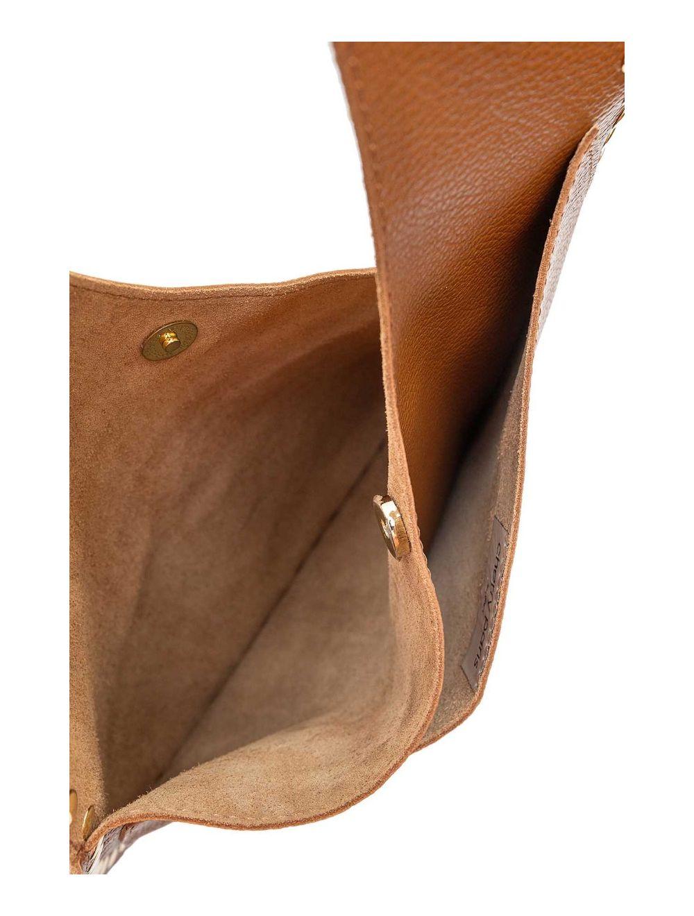 tom&eva Sac Porté Épaule En Cuir de Vachette Grainée 4157 KARINE-Cognac