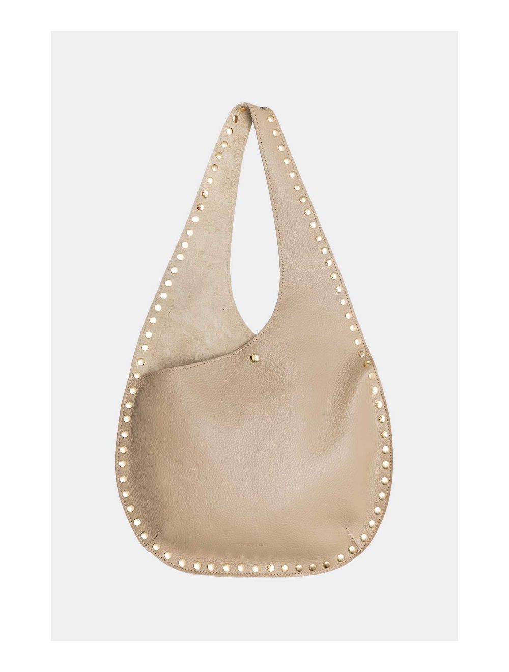 Tom&eva Sac Porté Épaule En Cuir De Vachette Grainée 4157 KARINE-Taupe